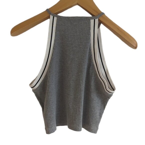 Topshop Contrast Trim Cropped Tank Top - Picture 5 of 7